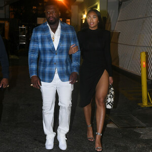 50 Cent and His Leggy Girlfriend are Seen in Miami Beach (4 Photos) - Leaked Nudes