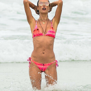 Alessandra Ambrosio Shows Off Her Figure in a Pink Bikini While Enjoying a Beach Day in Brazil (86 Photos) – Leaked Nudes