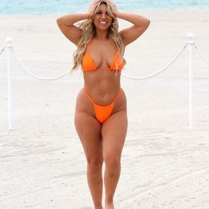Bethan Kershaw Pictured Wearing a Bright Orange Bikini (12 Photos) - Leaked Nudes