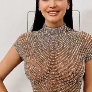 Bleona Qereti Shows Her Tits at the Elton John AIDS Foundation Academy Awards Party (22 Photos + Videos) – Leaked Nudes
