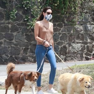 Braless Aubrey Plaza Takes Her Dogs For a Walk in Los Feliz (29 Photos) - Leaked Nudes