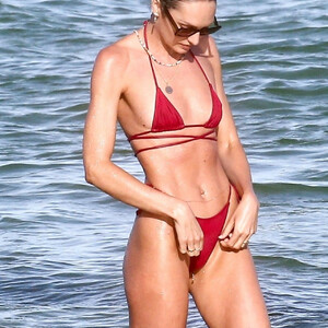 Candice Swanepoel Stuns in a Red Bikini on the Beach in Miami (53 Photos) – Leaked Nudes