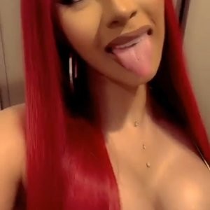 Cardi B Shows Off Her Cleavage and Legs at TAO (10 Photos + Video) - Leaked Nudes