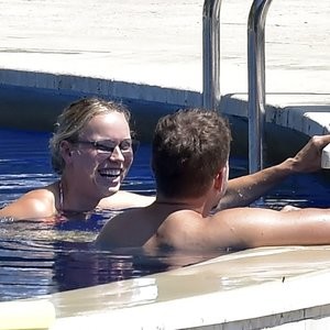 Caroline Wozniacki & David Lee Enjoy a Dip in the Pool While on Vacation in Portofino (38 Photos) - Leaked Nudes
