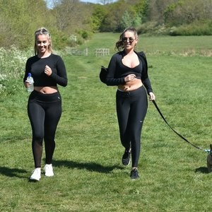 Chloe Ross Shows Her Cleavage Doing Her Morning Workout at a Park (17 Photos) - Leaked Nudes