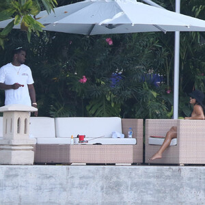 Diddy Hangs Out Back of His Miami Beach Mansion with Hot Bikini Chick (22 Photos) - Leaked Nudes