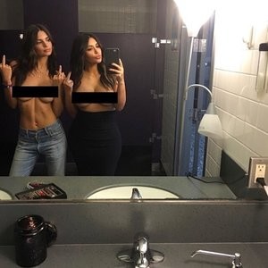 Emily Ratajkowski & Kim Kardashian Topless (1 Photo) - Leaked Nudes