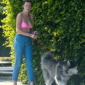 Ireland Baldwin Takes Her Dog for a Walk Around Her Neighborhood (13 Photos) – Leaked Nudes
