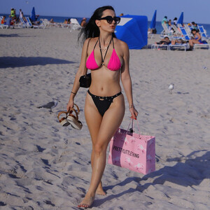 Iva Kovacevic Shows Off Her Sexy Body in a Bikini on the Beach in Miami (29 Photos) - Leaked Nudes