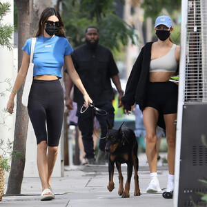 Kendall Jenner & Hailey Bieber Head to Lunch in WeHo (13 Photos) - Leaked Nudes
