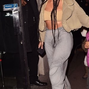 Kim Kardashian Arrives at the Kanye West after party in Paris (21 Photos) - Leaked Nudes