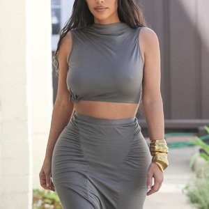 Kim Kardashian Braless (12 Photos) – Leaked Nudes
