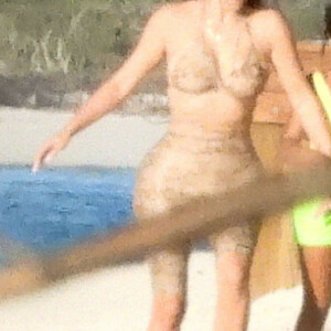 Kourtney and Kim Kardashian Put Their Curves on Display on the Beach in Turks and Caicos (27 Photos) - Leaked Nudes