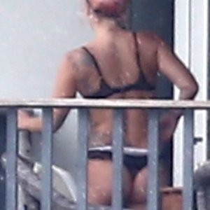 Lady Gaga Enjoys the Views from her Miami Balcony in her Underwear (16 Photos) – Leaked Nudes
