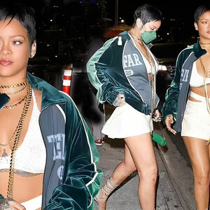 Leggy Rihanna Brings Her Nostalgic Style to Dinner as She Rocks a Bold Pixie Cut (30 Photos) – Leaked Nudes