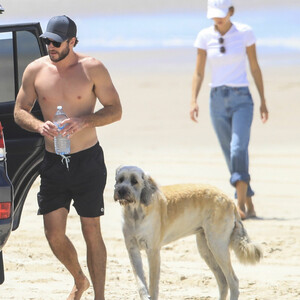 Liam Hemsworth & Gabriella Brooks Head to the Beach with Their Dogs (59 Photos) - Leaked Nudes
