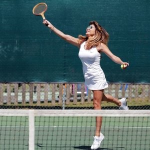 Lizzie Cundy Enjoys a Tennis Game with a Friend in London (26 Photos) - Leaked Nudes