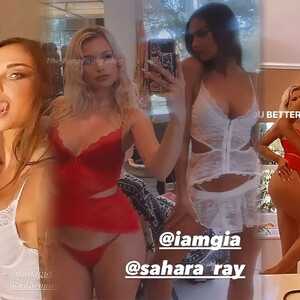 Lottie Moss & Sahara Ray Show Their Tits in Lingerie (14 Pics + Video) – Leaked Nudes
