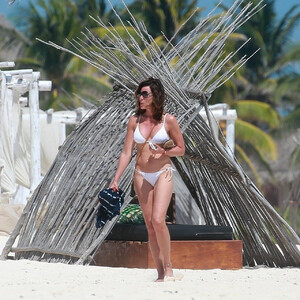 Luann de Lesseps Hits the Beach in a White Bikini in Tulum (22 Photos) - Leaked Nudes