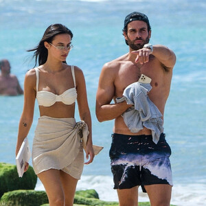 Lucy Watson & James Dunmore Take a Walk on the Beach in Barbados (34 Photos) – Leaked Nudes