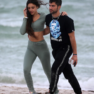 Mariah Angeliq & Max Ehrich are Seen Together on the Beach in Miami (82 Photos) - Leaked Nudes