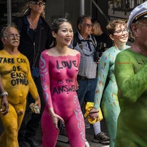 Naked Protest Against Divisiveness (46 Photos) - Leaked Nudes