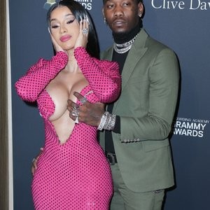 Offset Covers Cardi B’s Boobs to Avoid Wardrobe Malfunction at Clive Davis Pre-Grammy Party (114 Photos) – Leaked Nudes