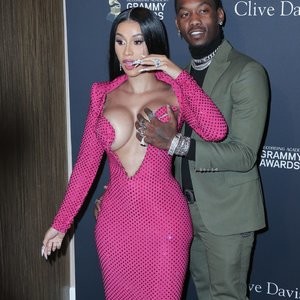 Offset Covers Cardi B’s Boobs to Avoid Wardrobe Malfunction at Clive Davis Pre-Grammy Party (114 Photos) - Leaked Nudes