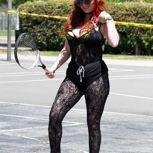 Phoebe Price Poses for Cameras Ahead of a Tennis Match (62 Photos) - Leaked Nudes