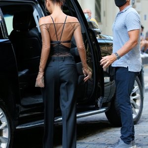 Sexy Bella Hadid is Seen in a Sheer Silk Top in New York City (85 Photos) - Leaked Nudes