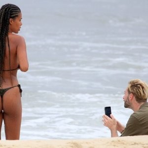 Stunning Tina Kunakey Displays New Braids and Sexy Bikini Body in Rio (46 Photos) - Leaked Nudes