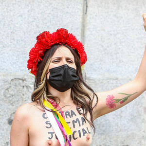Femen Activists Protest In Madrid (48 Photos) - Leaked Nudes